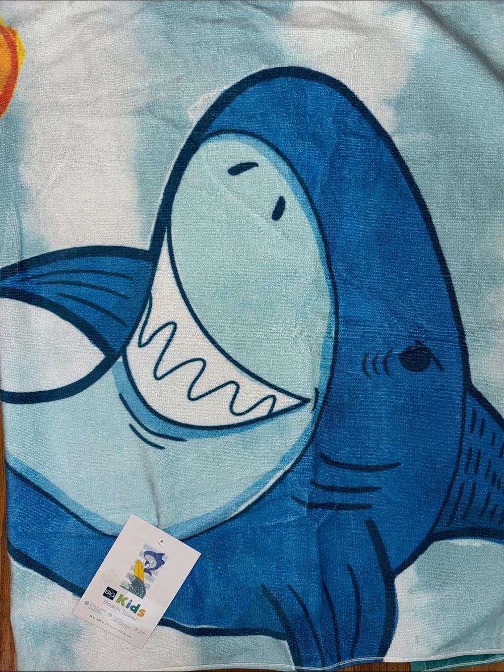 The Big One - Kids Shark Beach Towel NWT #2